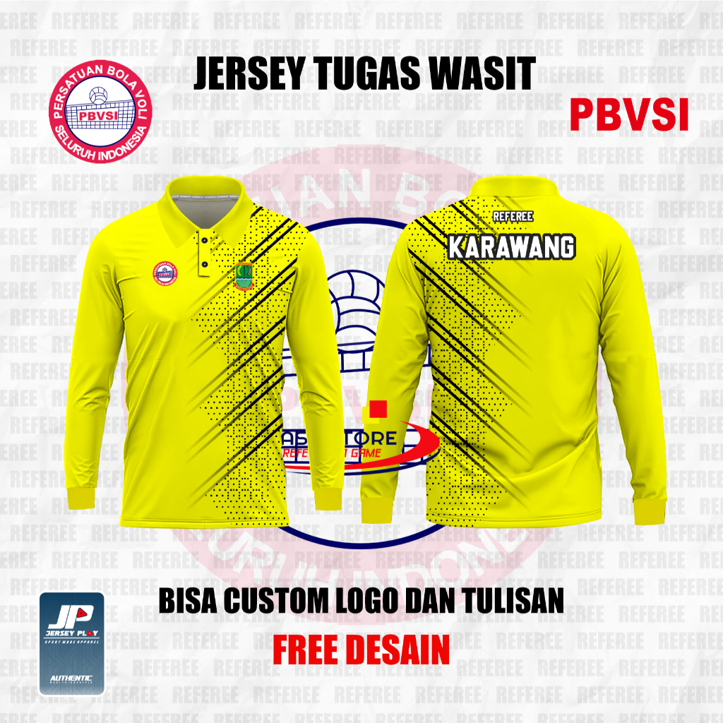 PREMIUM PRINTING VOLLEYBALL REFEREE JERSEY (REFEREE KARAWANG)
