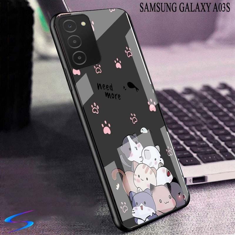 HP ล่าสุด SAMSUNG GALAXY A03S CASE (CAT) - เคสโทรศัพท์ - Sheishore - Phone Case - Phone Softcase - P