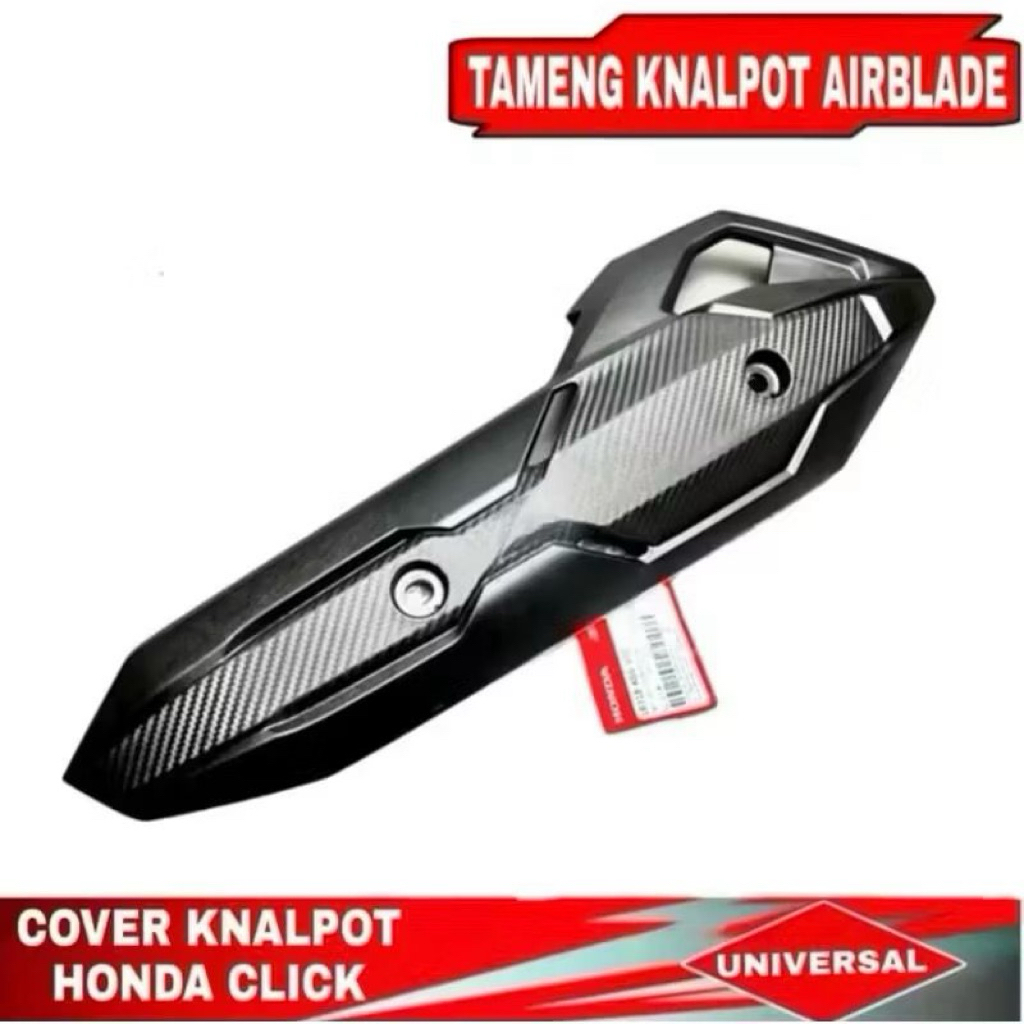 LOKAL EXHAUST PROTECTOR AIRBLADE CARBON EXHAUST COVER ORIGINAL HONDA PNP VARIO 125 150 PCX ท้องถิ่น 