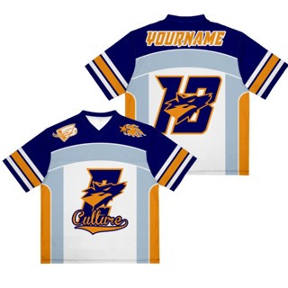 NAVY CULTURE WOLF STREETWEAR JERSEY