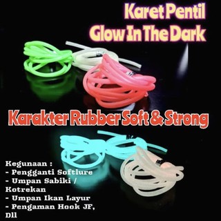 Selang Glow Karet Pentil Sabiki Kotrekan Accesories Umpan Sabiki Pelampung