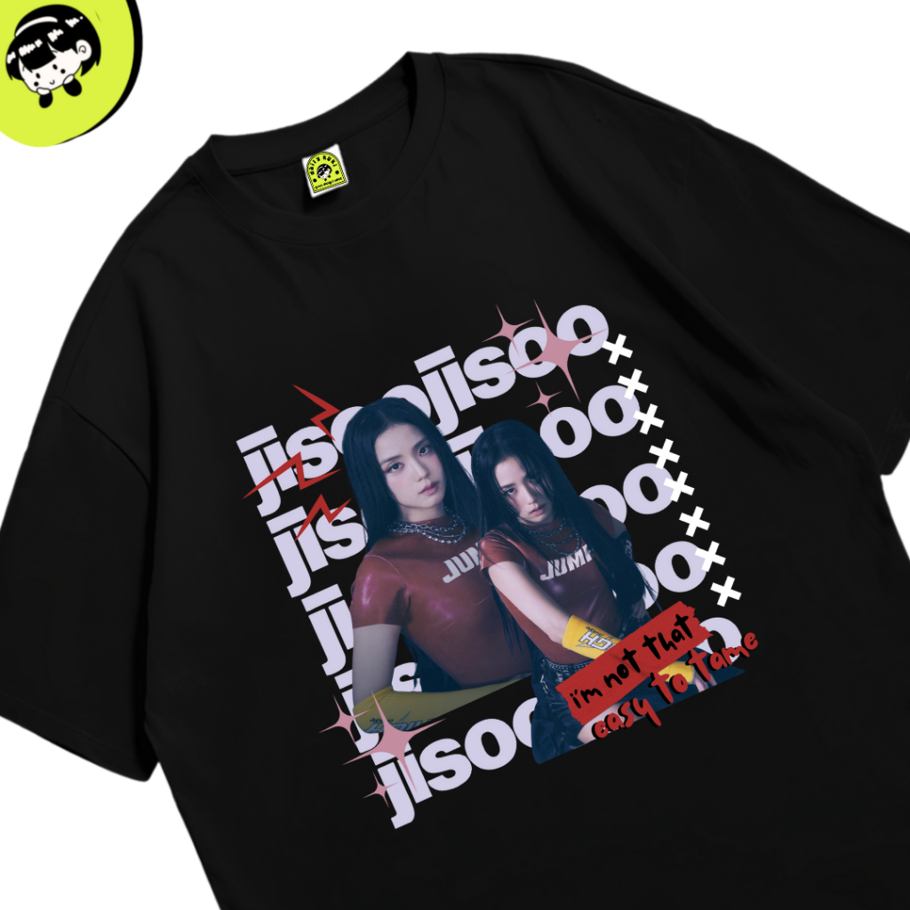 เสื้อยืด DAILY KUKI BLACKPINK JISOO Unofficial Merch / Cotton 24s / Short Sleeve Fit to Regular