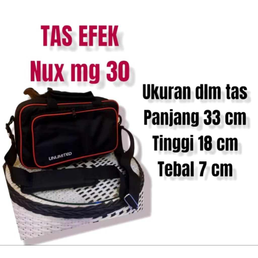 Nux mg 30 ถุง ขนาดด้านใน 33 x 18 x 7 cm zom g3xn และ zoom g3x และ boos gt1