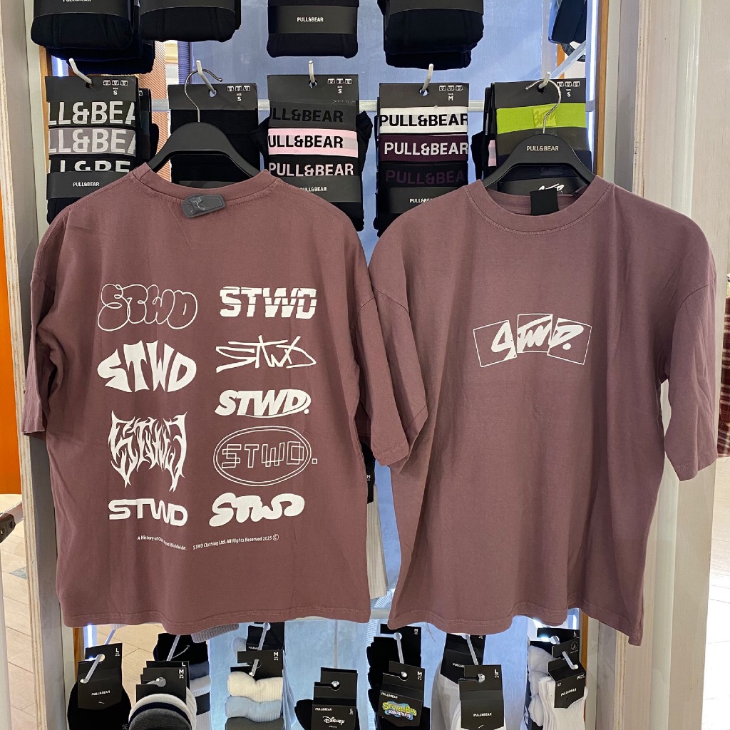 จัสทิพ. เสื้อยืด STWD Boxy Fit Pull&Bear (ผู้ชาย)