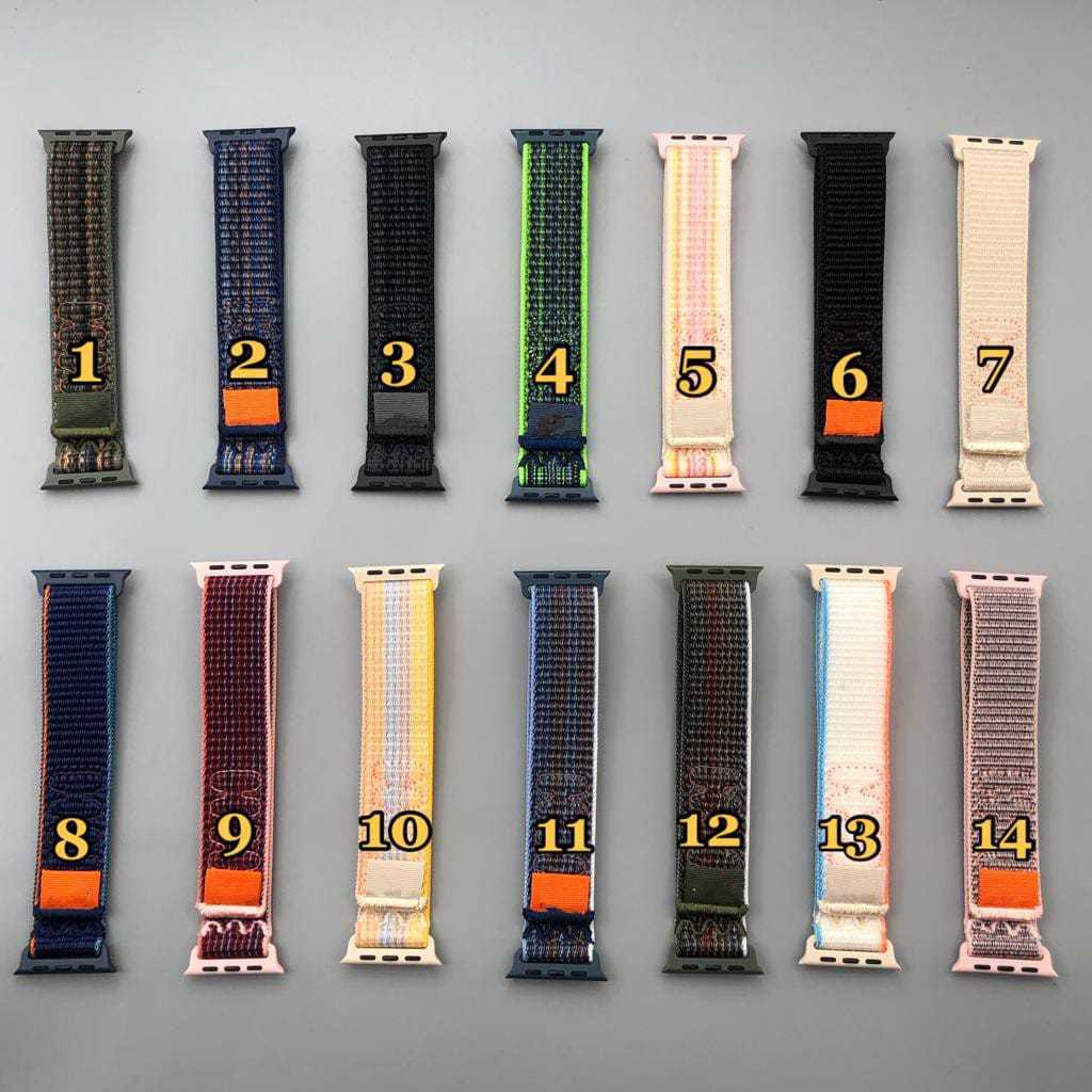 Apple Watch Nylon Sport Loop Band Series 1st 1 2 3 4 5 6 7 8 9 10 11 SE2 SE3 Ultra Ultra Ultra Ultra