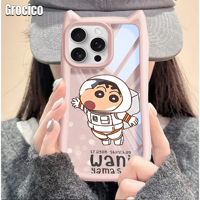 เคส iPhone 16/15 Pro Max/14 Pro/13/XS Max/12/11/XR - Silicone Anti-Fall Black Cat Pattern Cute Coupl