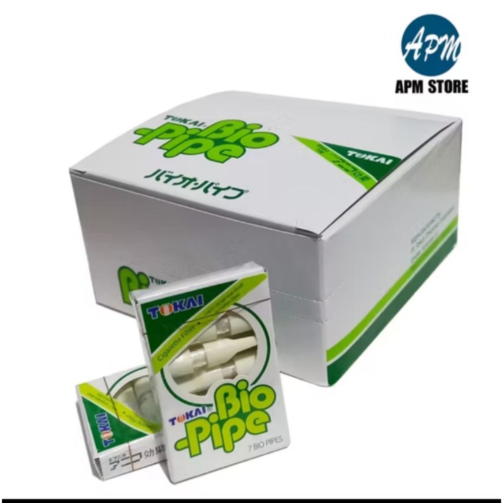 BIOPIPE BIO PIPE TOKAI ORIGINAL SMOKE FILTER PIPE 10 แพ็คและ 1 กล่อง