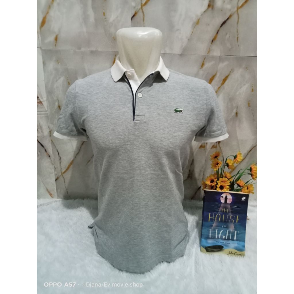 Lcs เสื้อคอปกโปโลสีเทา