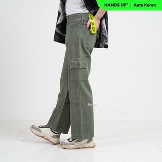 JINISO Loose Cargo Denim Jeans Pria 400