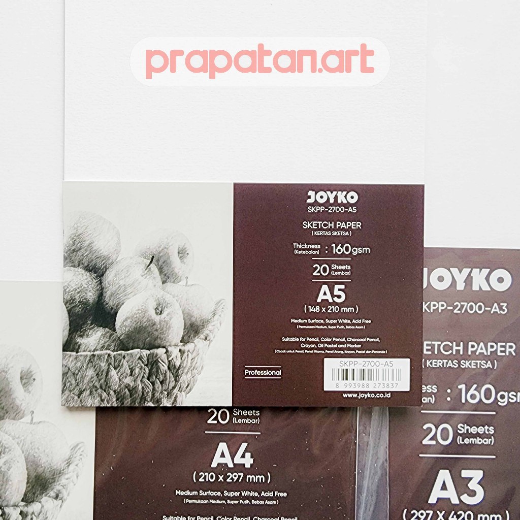 Joyko Sketch Paper Skpp-2700 A3-A5 160Gsm Sketch Paper