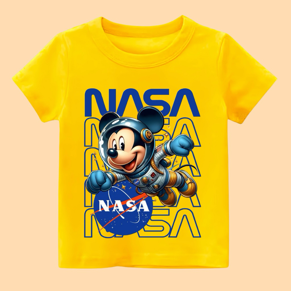 เสื้อยืดแขนสั้นเด็กผู้ชาย เสื้อยืดเด็ก มี miki nasa motif