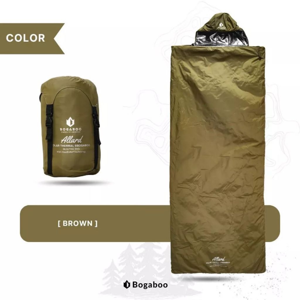 ถุงนอน BOGABOO ULTRALIGHT ผ้าห่มกันความร้อน Polar ALLARD series - ถุงนอน LINER - ถุงนอน Thermal bivy