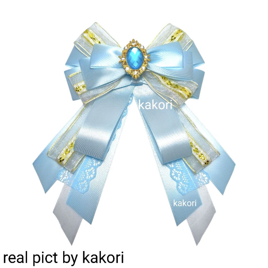 (3in1) TREASURE LIGHTSTICK RIBBON, RIBBON BroCH, กิ๊บติดผมโลลิต้า