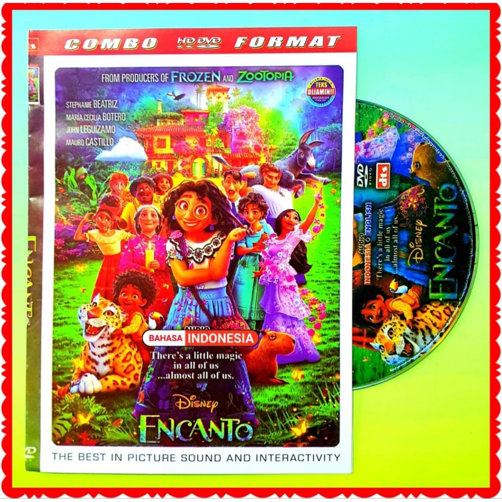 ENCANTO DVD CASSETTE - CHILDRENS DVD CASSETTE - ENCANTO CHILDRENS ANIMATED DVD CASSETTE