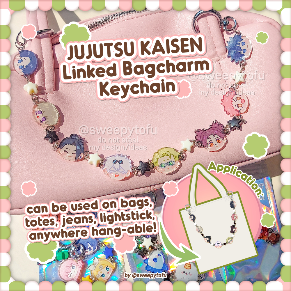 JJK Linked Bag Charm พวงกุญแจตกแต่งกระเป๋า/totebag Jujutsu Kaisen Eto Gojou Nanami Megumi Yuji Choso