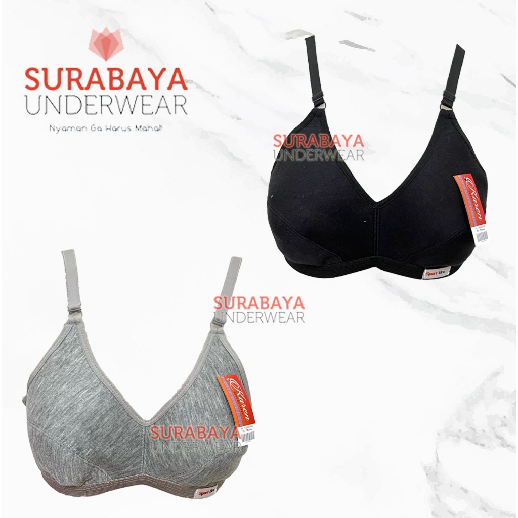[ 3 ชิ้น ] NO-WIRE DAILY SPORT BRA N0N FOAM SZ 34-42
