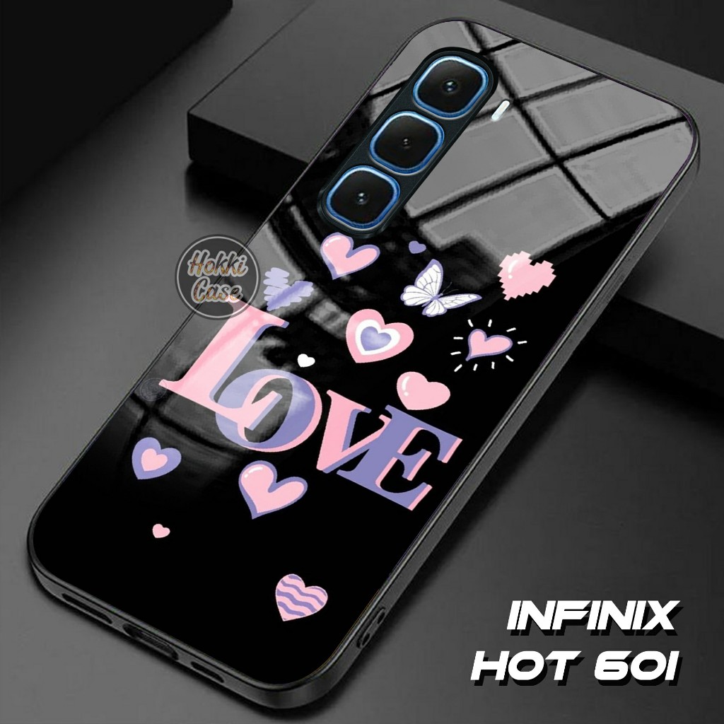 Infinix Hot 60i HP Casing - Infinix Hot 60i Glass Softcase - เคส Infinix Hot 60i - ซิลิโคน Infinix H
