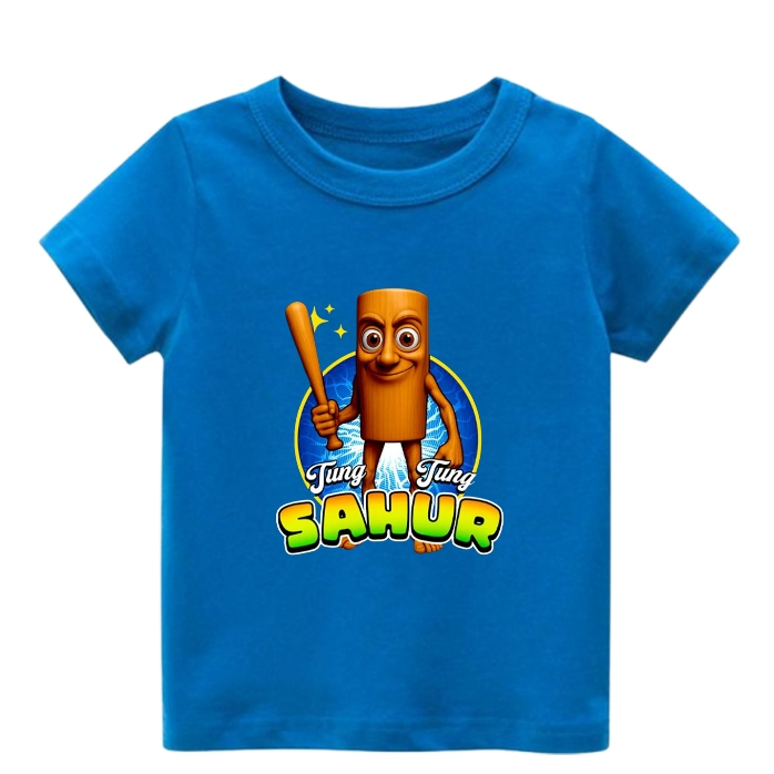 TUNG TUNG SAHUR CLOTHES AND GIRLS - TUNG TUNG SAHUR TOPS - CHILDRENS เสื้อยืด