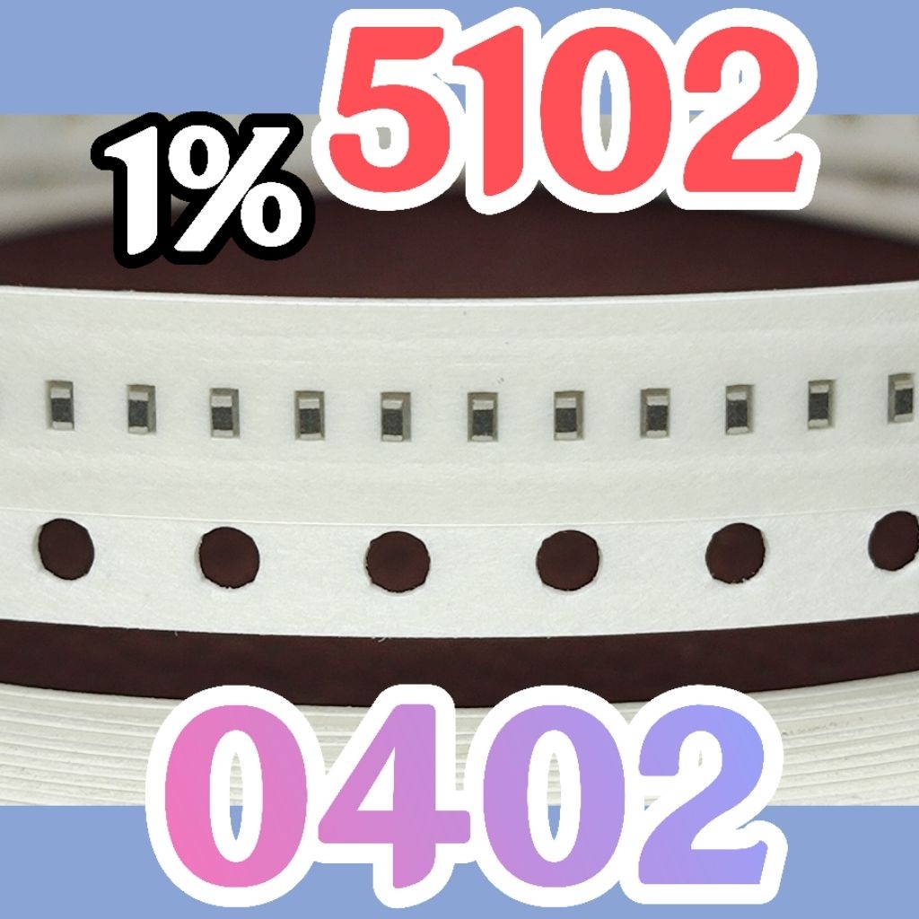 10 ชิ้นตัวต้านทานชิป smd 5102 513 51K0 1% ขนาด 0402 1005 51Kohm 51K โอห์ม 51 Kohm