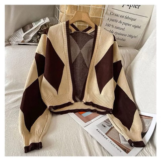 Cardigan Rajut Wanita Korean Style Devita - Outer Rajut Lengan Panjang Oversize Kekinian