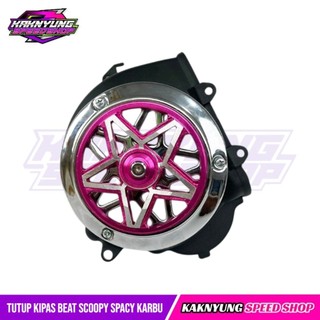 Tutup Kipas Beat Karbu Cover Kipas Beat Karbu Set Spinner Bintang PNP Beat Scoopy Spacy Karbu