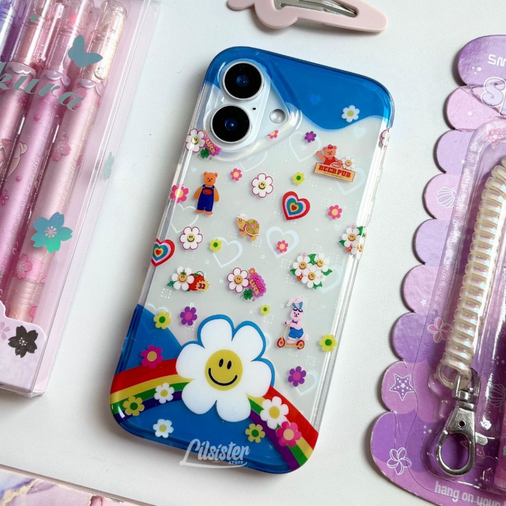 ลิซิสเตอร์สเตท | Wiggly Wiggly Love Hologram Anti Fall Iphone Case (13 14 15 16 PRO PROMAX)