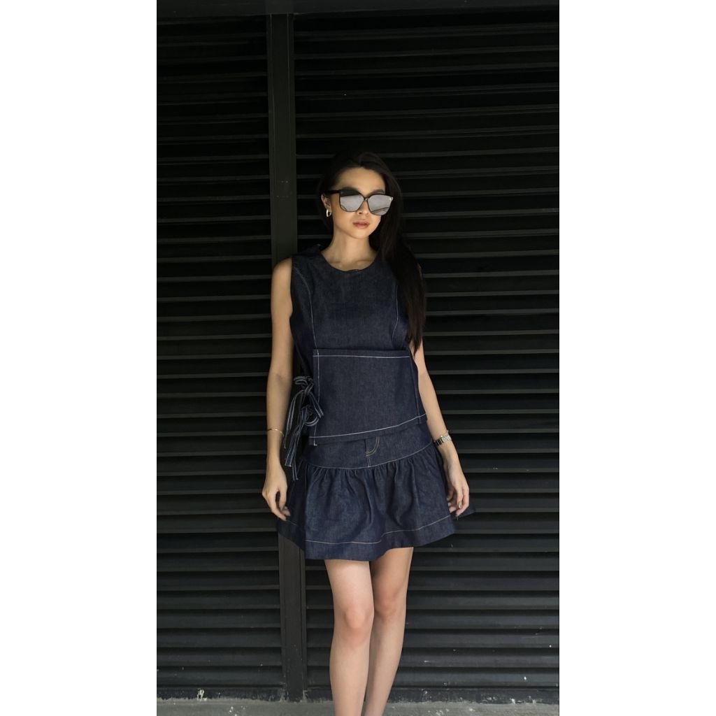 ByMIMIMO [ChaeWon Set] ชุดยีนส์/กระโปรงสตรี/กระโปรงยีนส์/เสื้อยีนส์