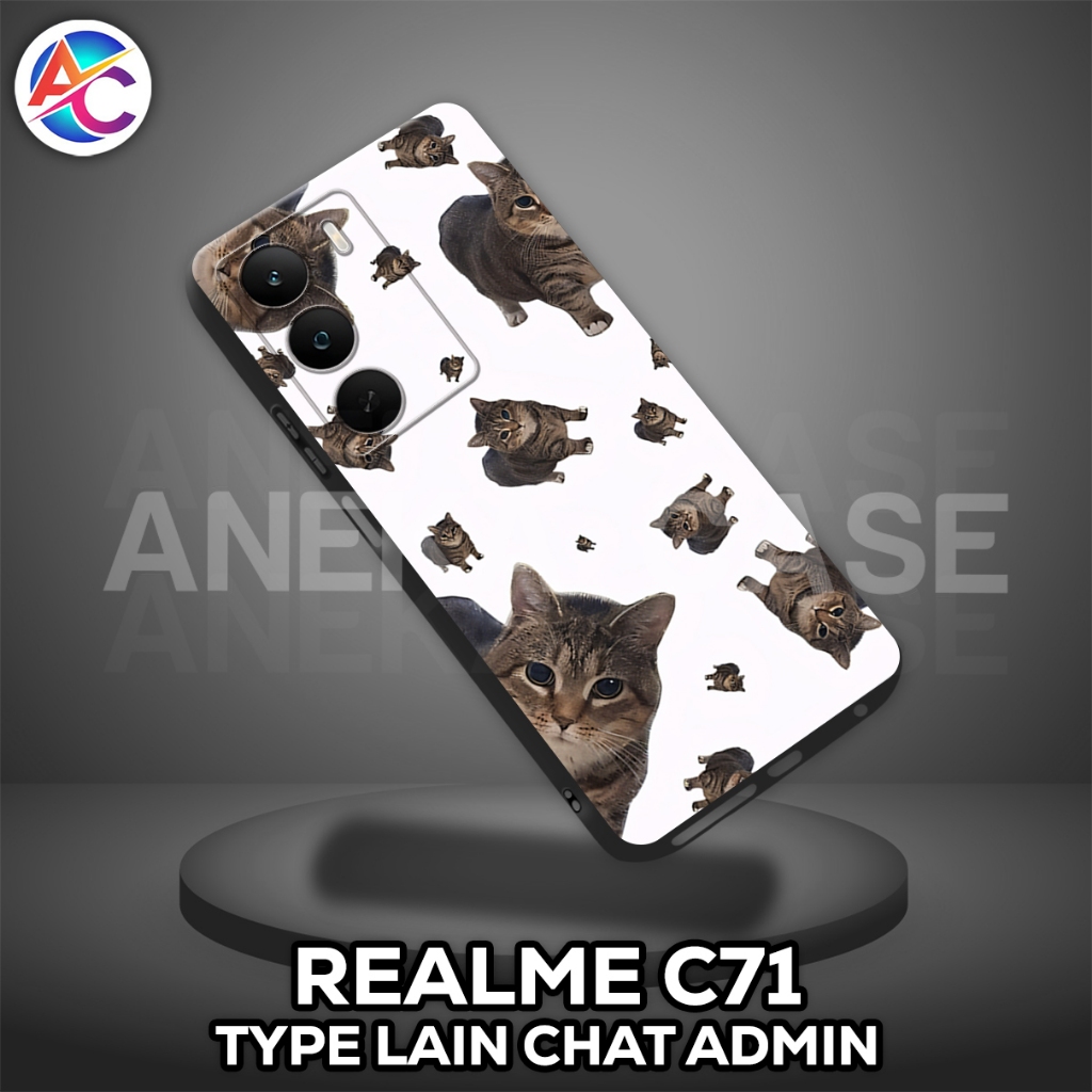 AC56-Case REALME C71-Cat Motif-Softcase REALME C71-เคส REALME C71