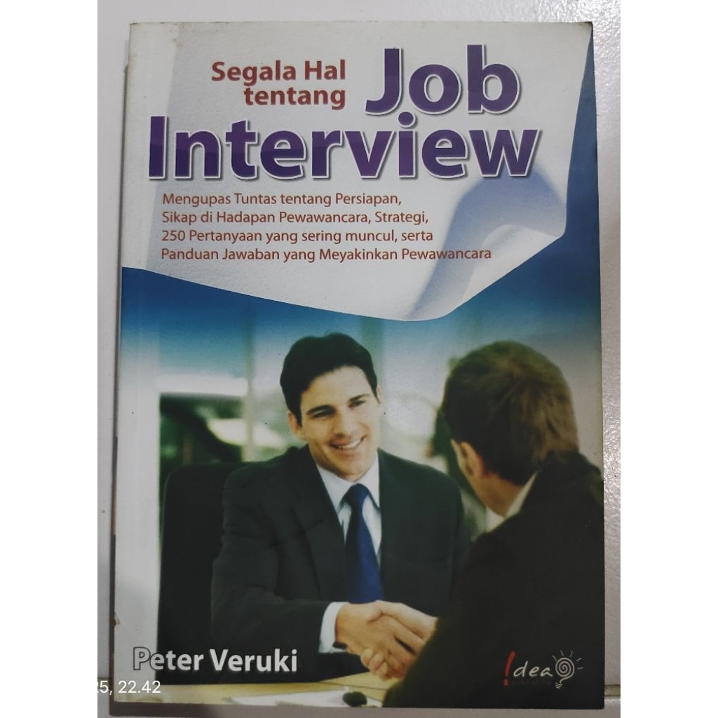 หนังสือ JOB INTERVIEW PETER VERUKI ดั้งเดิม