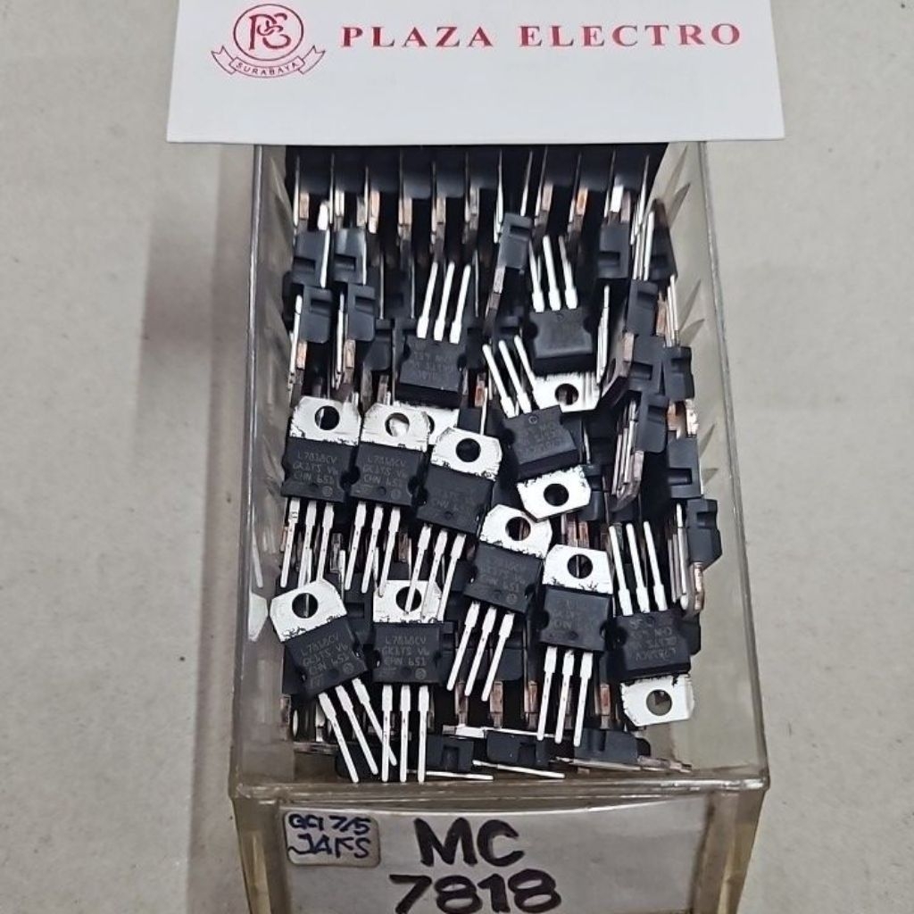 TRANSISTOR L 7818 CV L7818 MC7818 ST IC REGULATOR ORIGINAL