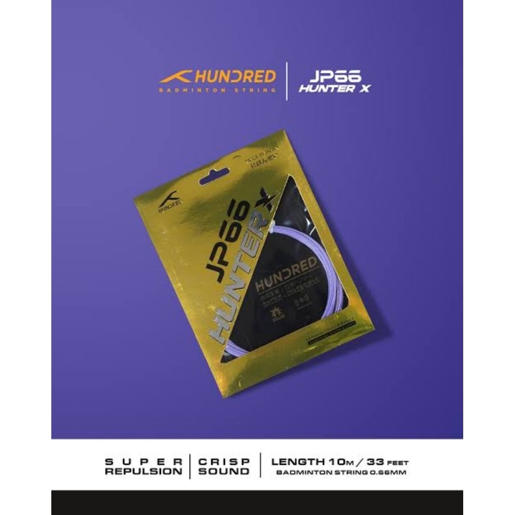 สายแบดมินตัน Hundred JP 66 HUNTER X / HBAA-4M130