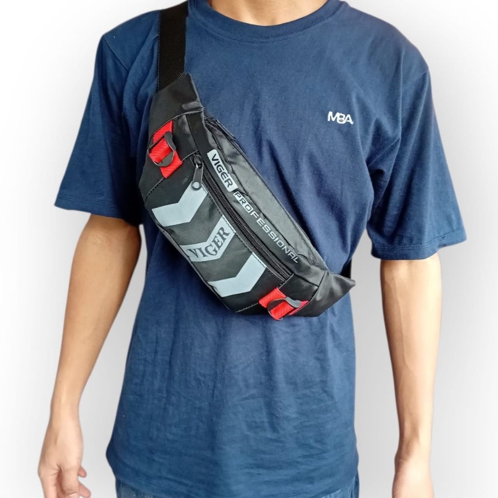 กระเป๋าคาดเอวผู้ชาย กระเป๋าสะพาย กระเป๋าคาดเอว วัสดุไนลอน ต้นฉบับ กระเป๋า BSport สําหรับผู้ชายล่าสุด