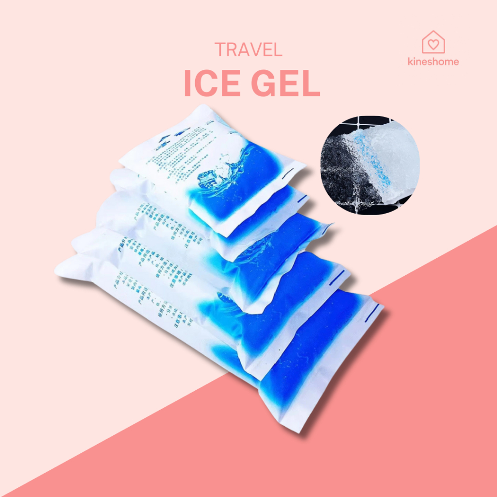 ICE GEL PACK 600ml คูลเลอร์นมแม่สําหรับอาหารและเครื่องดื่ม | Jelly Blue Ice Cooler Dry Ice Gabag