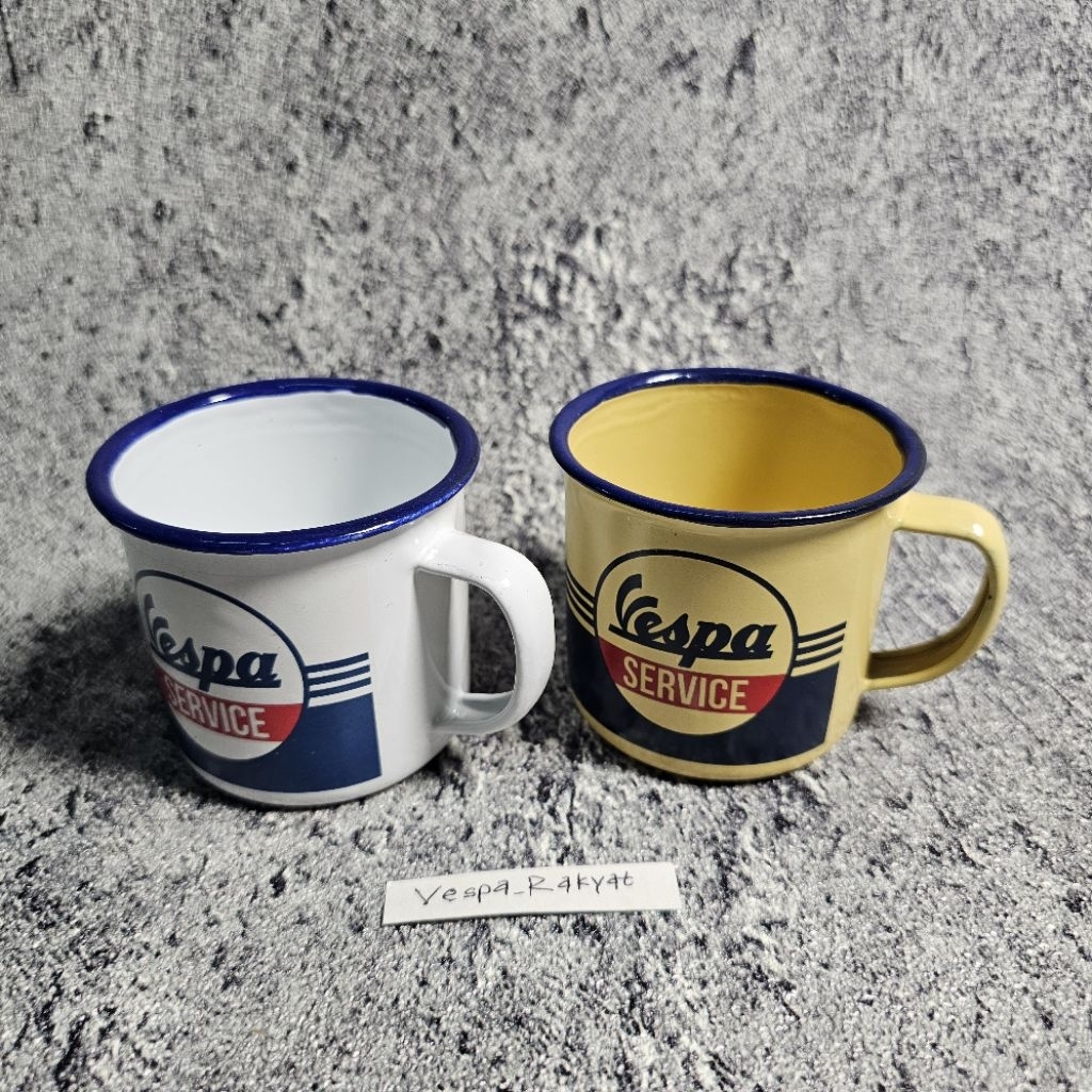 แก้วมัค ถ้วยกาแฟแก้ว เคลือบเวสป้า บริการ ถ้วยเวสป้า
