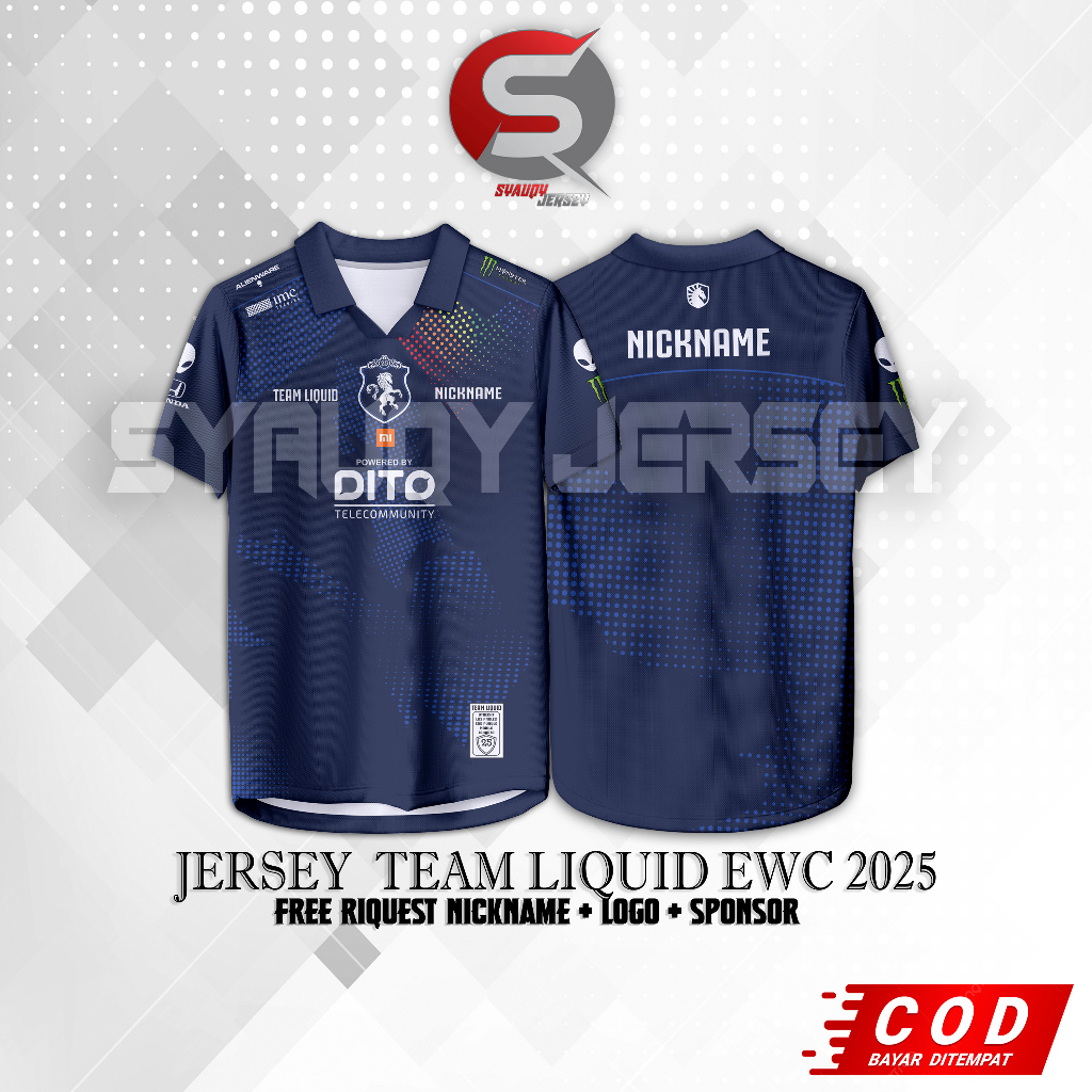 JERSEY TEAM LIQUID ID LIQUID PH EWC 2025 NEW (ฉายชื่อฟรี)