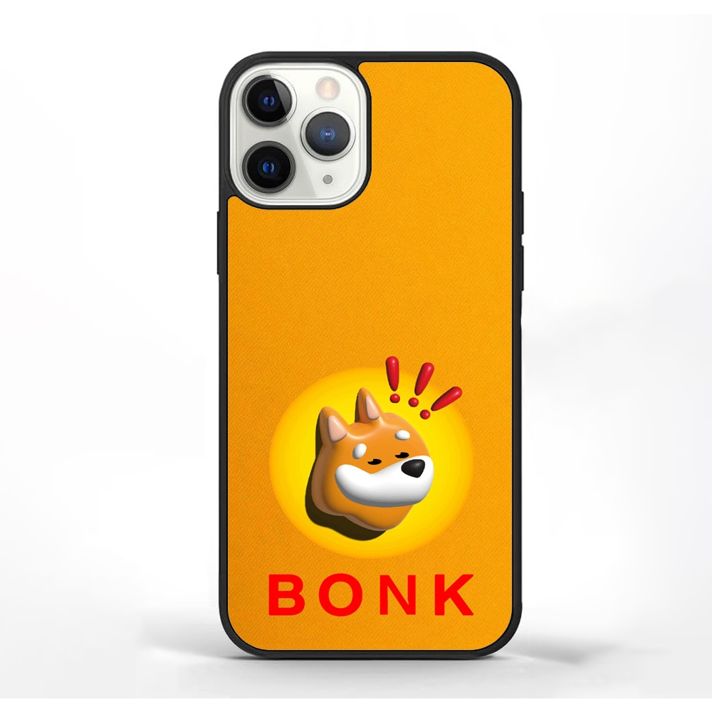 เคส iPhone 16 15 14 13 12 11 X 8 7 Mini Pro Max Custom Softcase BONK crypto meme dog coin