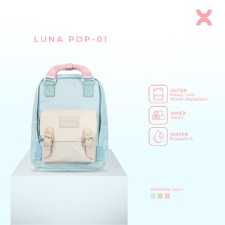 HYTRIX LUNA POP-01  - LUNA SERIES Backpack Small 2 in 1 Multipocket  Totebag Water Reppelent Tas Ransel Wanita Handbag Stylish Korea  (HC01)