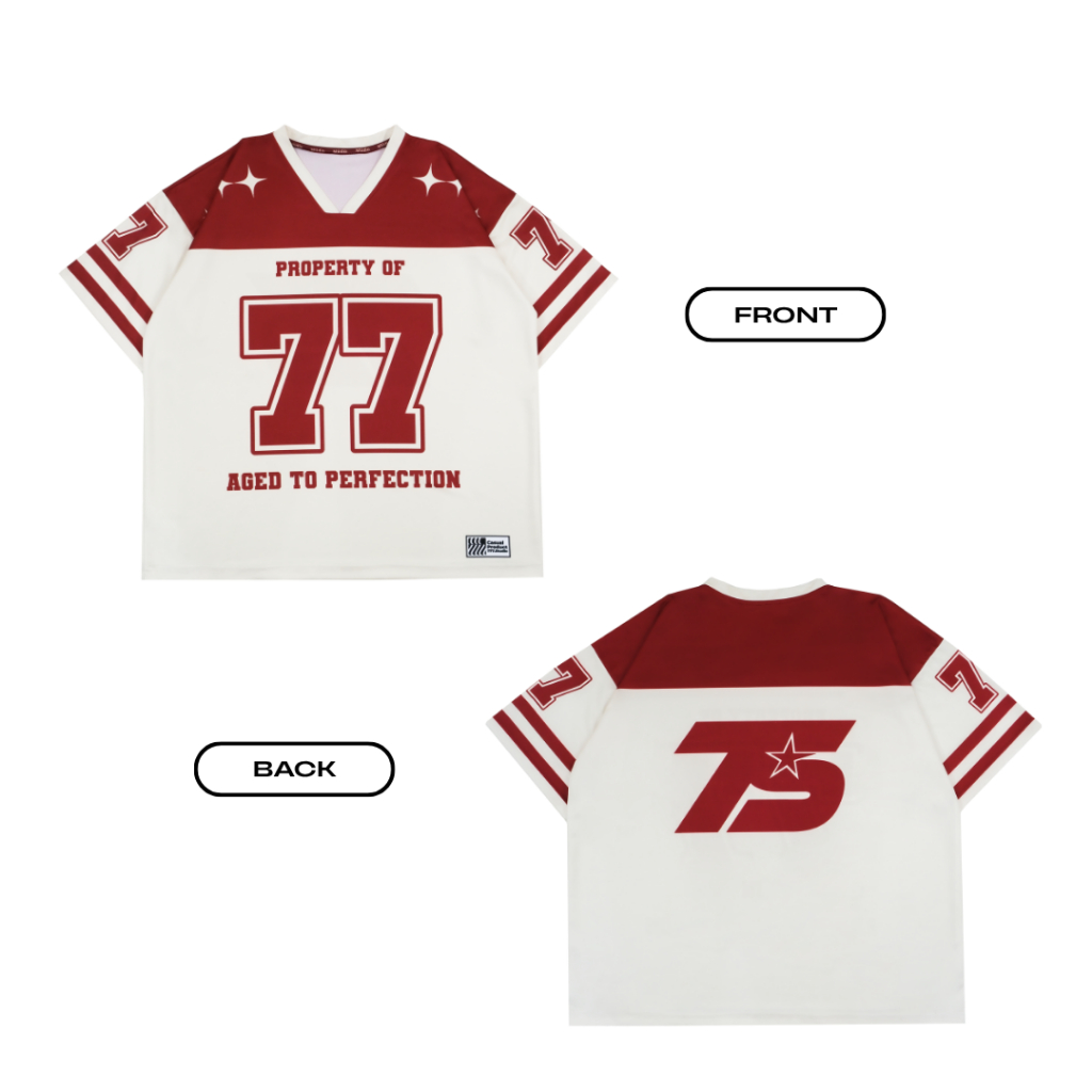 เสื้อเจอร์ซีย์โอเวอร์ไซส์ Unisex 77 OXBOLD | 777 Studio Oversize Jersey