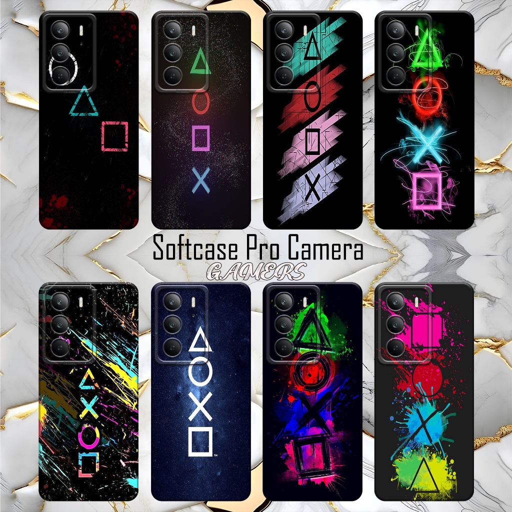 Case Gamers Softcase Pro กล้องสําหรับ REALME 14 2025/C67/12 5G/13 5G/11 4G NFC/C30/C30S/C33/C75 4G/C