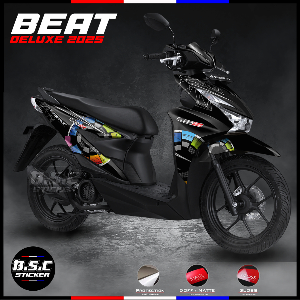 สติ๊กเกอร์เอกสาร FULL BODY STICKER MODIFICATION ใหม่ BEAT DELUXE V2 BEAT 2025 LS2 LIVERY MOTIF (CUST