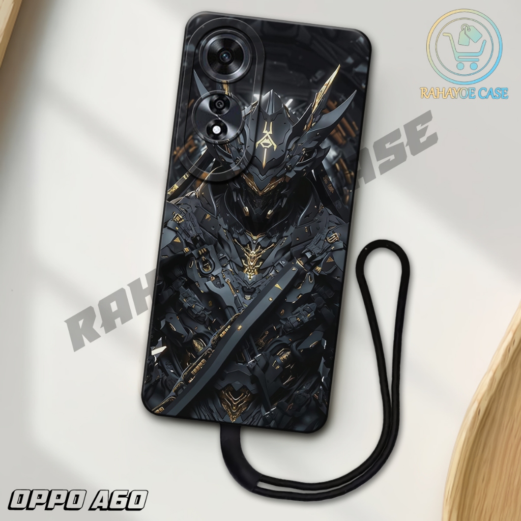 J4 - ล่าสุด Oppo A60 4G Softcase 2024 - A60 4g pro กล้อง softcase - VECTOR ROBOT motif - วัสดุยางยืด