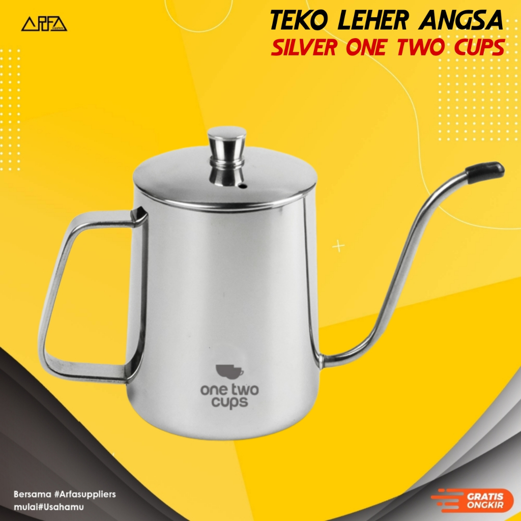 One Two Cups Gooseneck Stainless Steel 350ml พร้อมฝาปิด