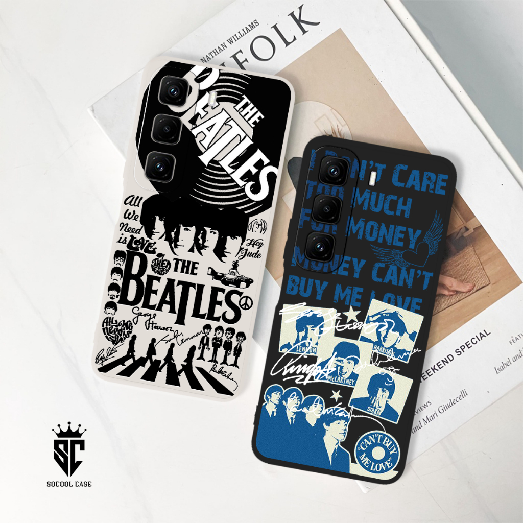TPU Macaron Softcase (MC61) "The Beatles" Motif Infinix Hot 50 50i Pro Plus 40 40i 30i 20S 12 11 Pla