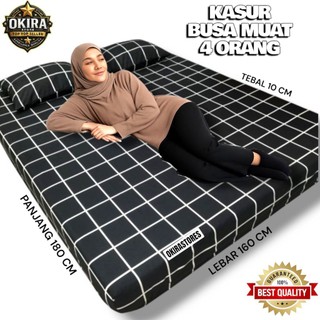 PROMO kasur biasa muat 4 orang ukuran 180x160x10 cm kualitas sangat awet ready semua motif