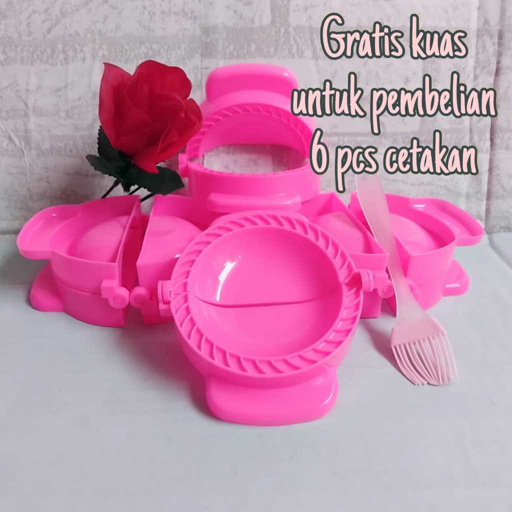 3 ชิ้นแม่พิมพ์เค้กพลาสติก Pastel Cireng Dumpling Skin Dough Dimsum Gyoza ขนาดเล็ก 10 ซม.