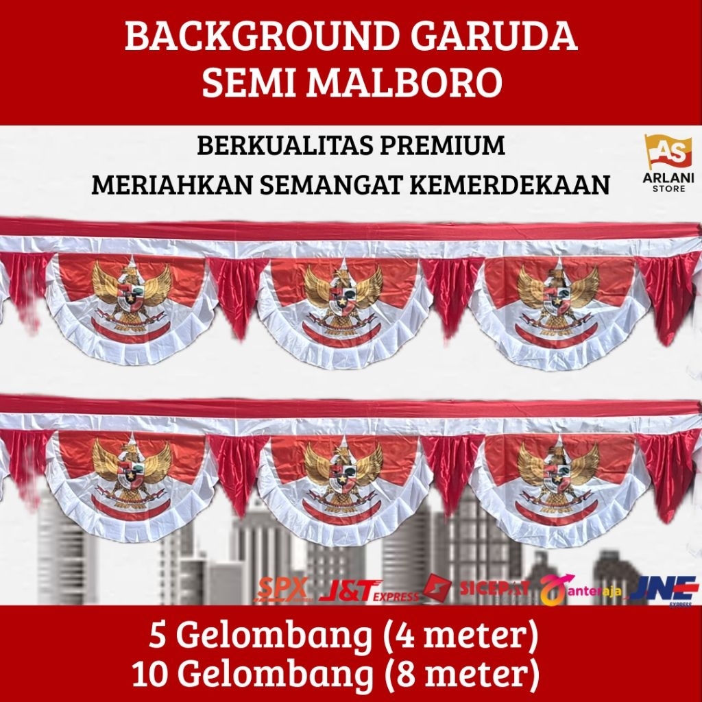 GARUDA SEMI MALBORO PREMIUM BACKGROUND FLAG