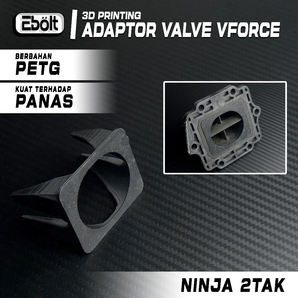 VFORCE 4R NINJA 3D พิมพ์วาล์ว ADAPTER HEAT RESISTANT PETG MATERIAL
