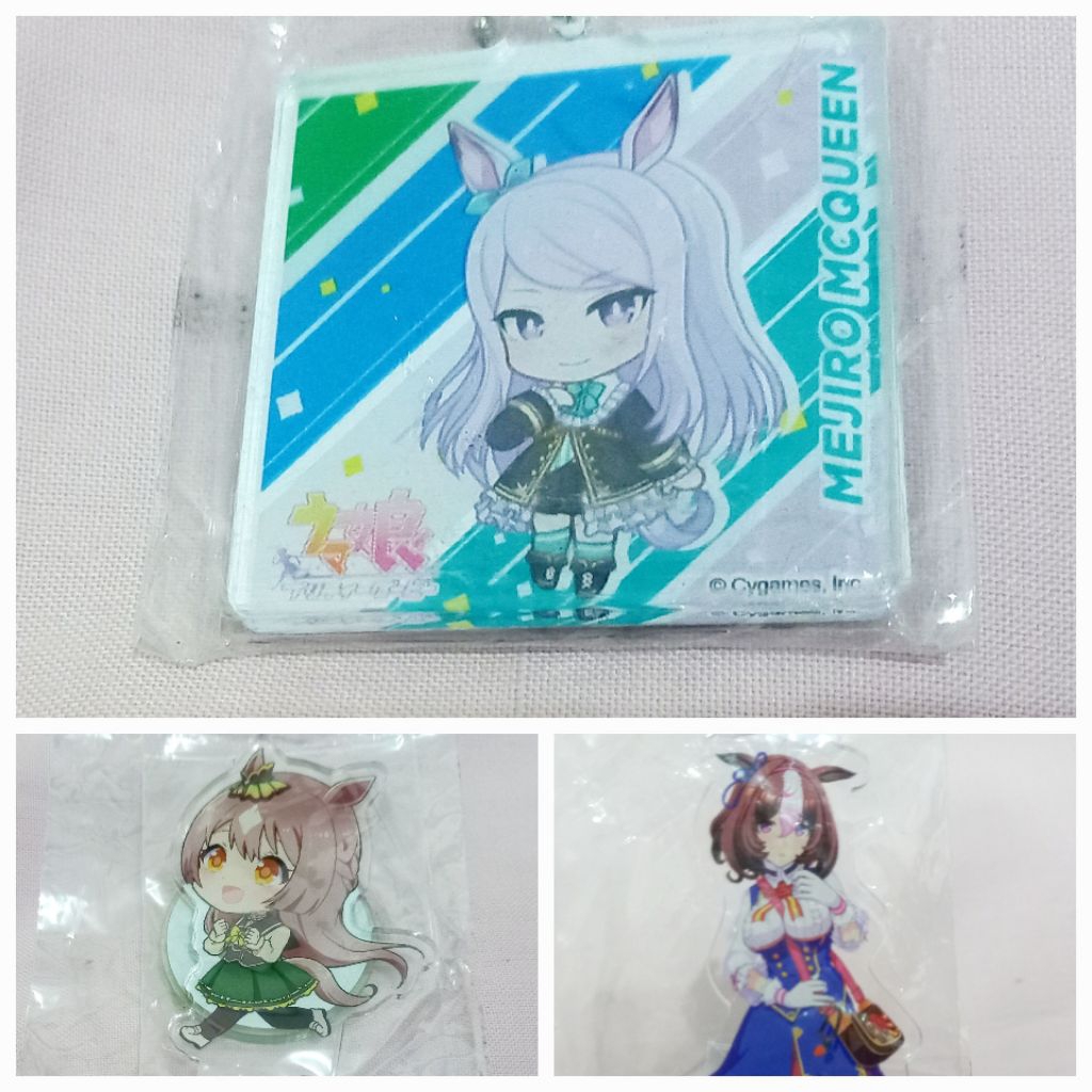 Uma Musume อะนิเมะขาตั้งอะคริลิคสายคล้องยาง - Symboiolf Rudy, Mejiro McQueen, Tokai Teio, Meisho Dot