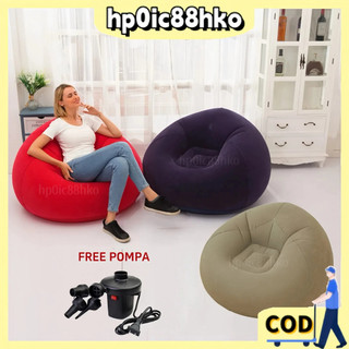 Sofa Bean Bag Aesthetic Bean Bag Dewasa Single Sofa Minimalis Sofa Millenial Bean Bag Portabel Sofa Santai Angin Waterproof