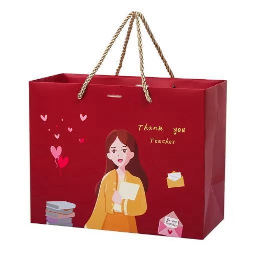PAPER BAG / Goodie BAG Gift Box Hampers / Gift BAG with Cute Motifs, Special for Teachers Day